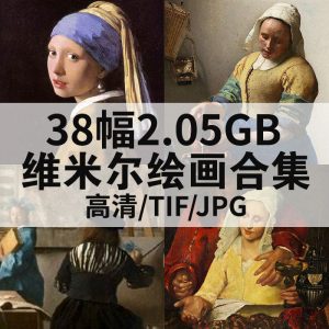 约翰内斯·维米尔 Jan Vermeer 油画高清图38幅2.05G打包下载