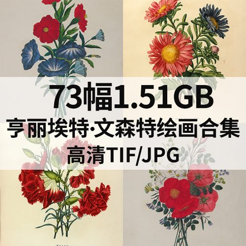 亨丽埃特·文森特 Henriette Vincent 绘画高清图73幅1.51G打包下载